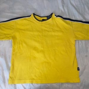 Blue/yellow long sleeve T-shirt